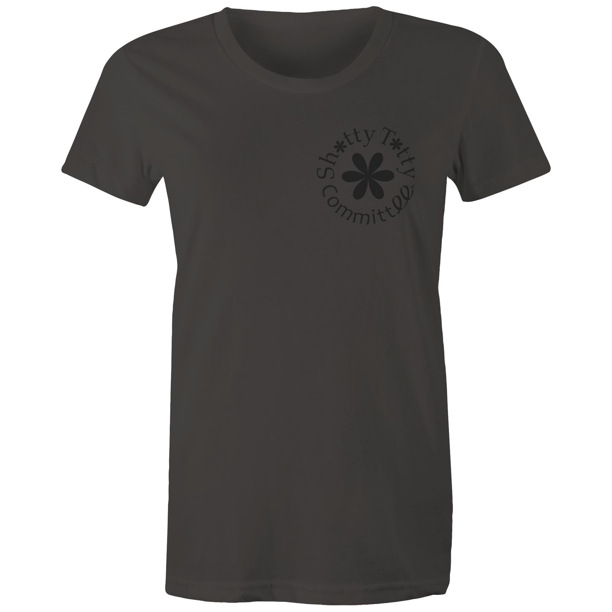 Itty Bitty Titty Tee (Gals Black Logo)