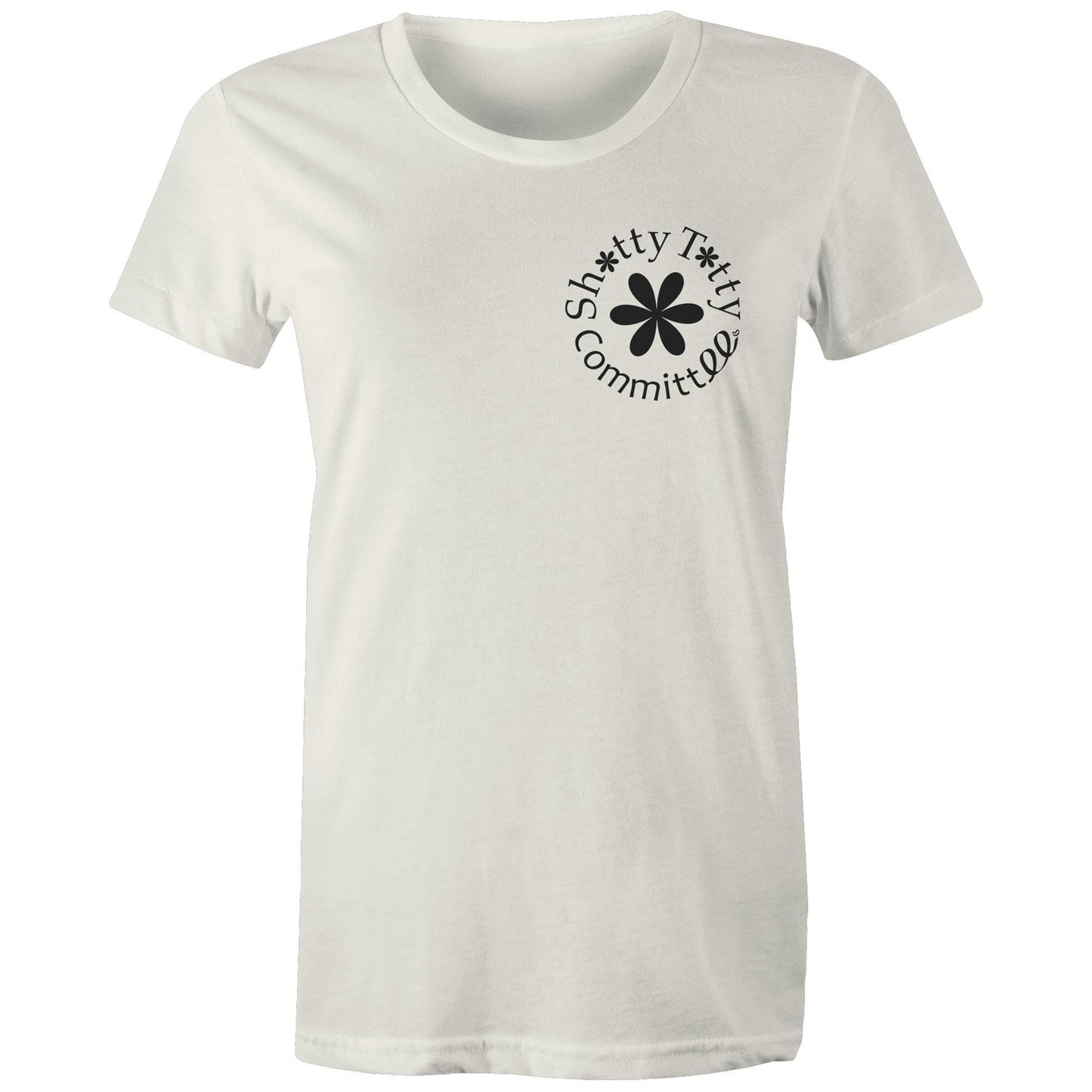 Itty Bitty Titty Tee (Gals Black Logo)
