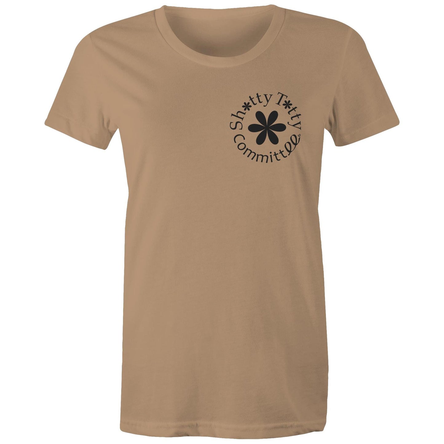Itty Bitty Titty Tee (Gals Black Logo)
