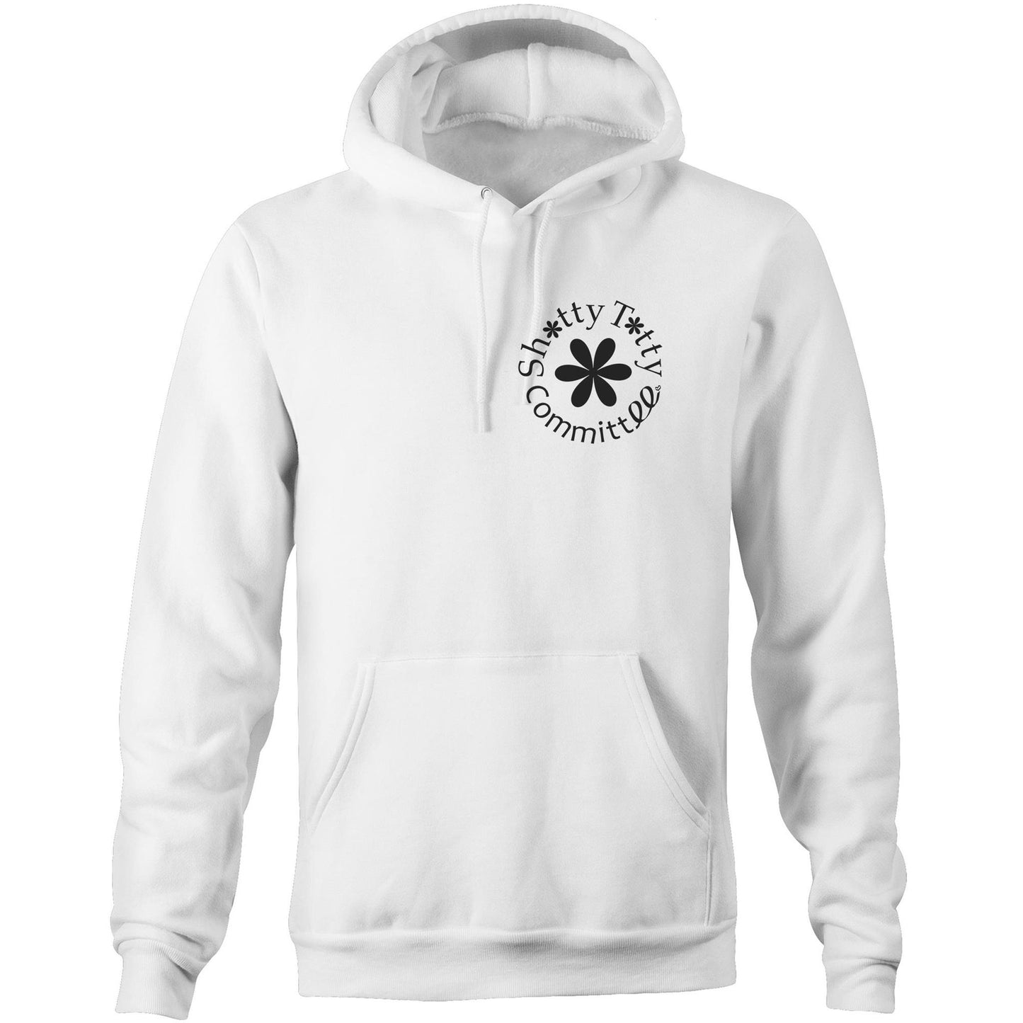 Itty Bitty Titty Pocket Hoodie (Unisex Black Logo)