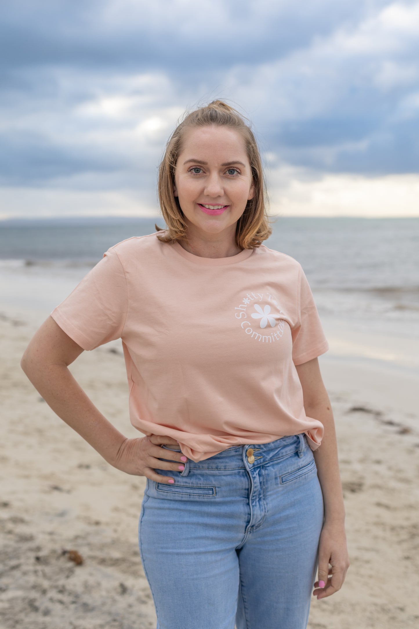 Itty Bitty Shitty Titty Tee coloured (white logo)