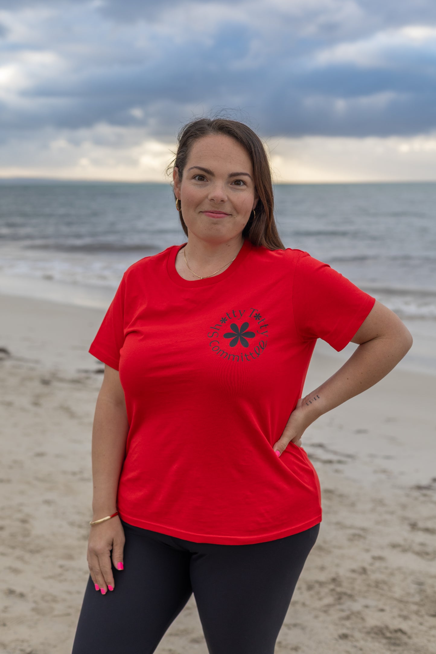 Itty Bitty Titty Tee (Gals Black Logo)